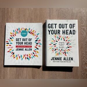 NWT Jennie Allen’s Get Out of Your Head hardcover book & paperback study guide